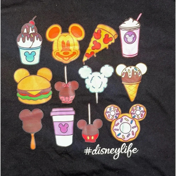 DISNEY SNACKS TSHIRT ETSY MADE FOR DISNEY VACATION SIZE XL CUTE - Picture 3 of 3